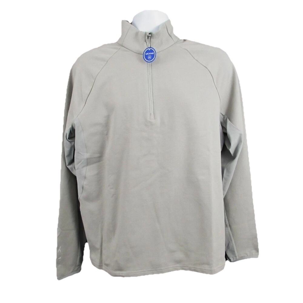 RLX Golf Ralph Lauren Soft Grey Q Zip Quarter Zip Pullover Size Medium NWT